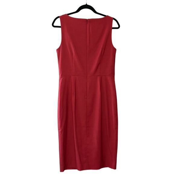Ann Taylor Classic Sleeveless Sheath Dress Women's 6 | Rust | Wool Blend | EUC - Picture 2 of 9